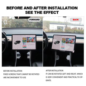 Brand New Tesla Screen Rotation Holder Tool Bracket W/ Anti Noise Cotton Foam (New Version 4-Direction Design