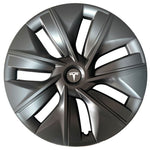 Load image into Gallery viewer, Brand New 2019-2022 Tesla Model Y Wheel Hub Caps Wheel Covers 19&quot; With White Printed Tesla Logo
