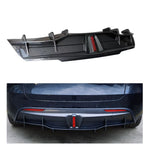 Load image into Gallery viewer, Brand New Rear Bumper Diffuser Lip W/ Red Light Fits 2019-2022 Tesla Model Y
