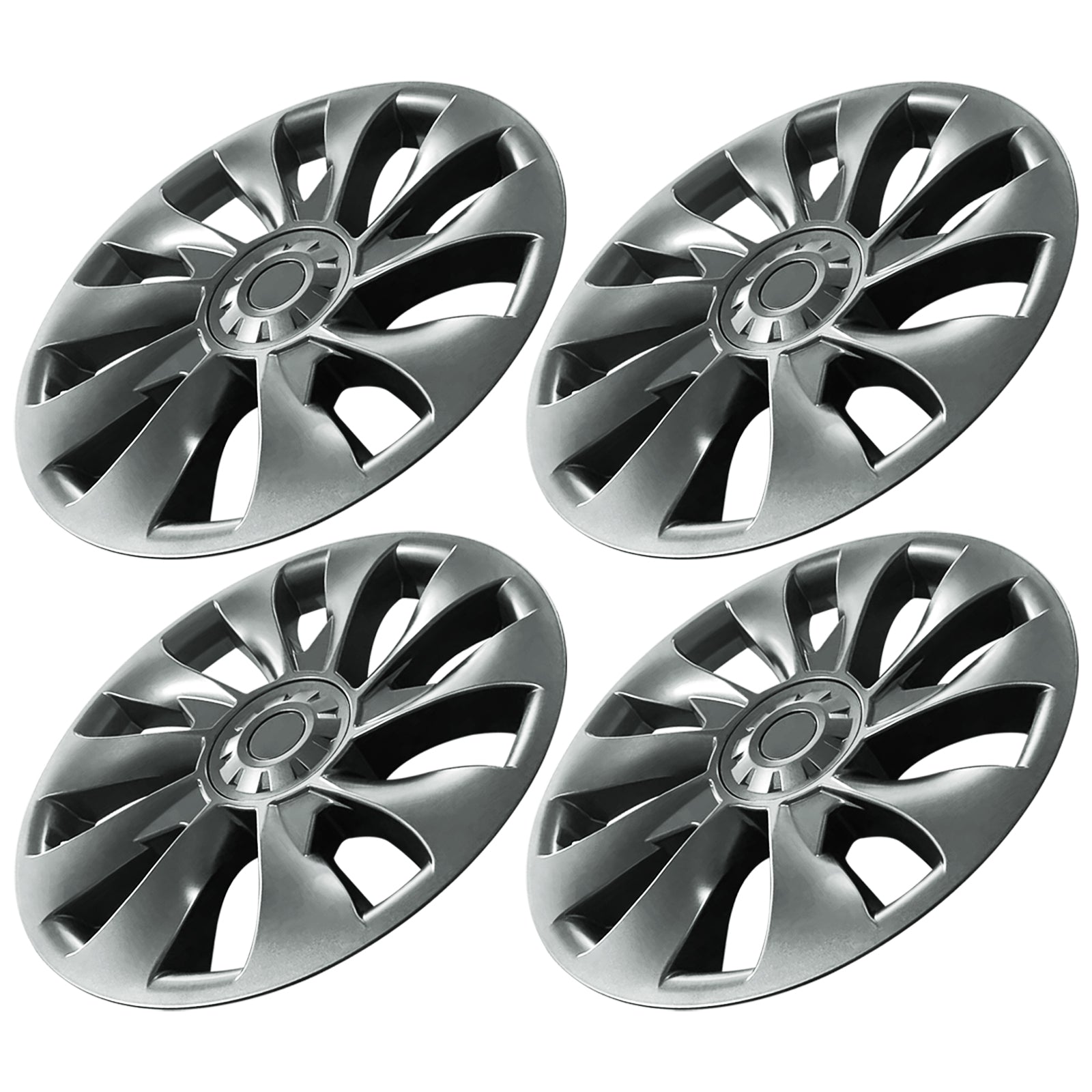 Brand New 2016-2022 Tesla Model 3 Wheel Hub Caps Wheel Covers 18" With Tesla Logo