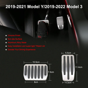 Brand New 2019-2021 Model Y/2019-2022 Model 3 Aluminum Alloy Performance Foot Pedal Pad