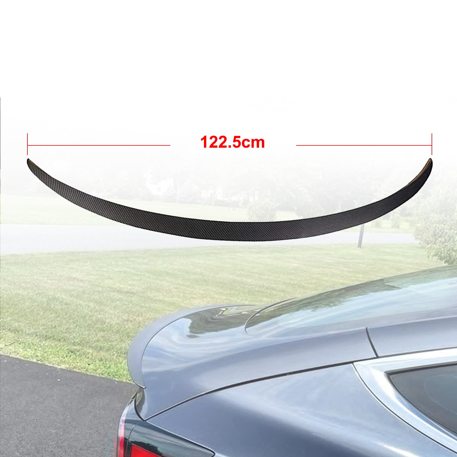 Brand New Rear Trunk Lid Spoiler Carbon Fiber Pattern For 2017-2022 Model 3