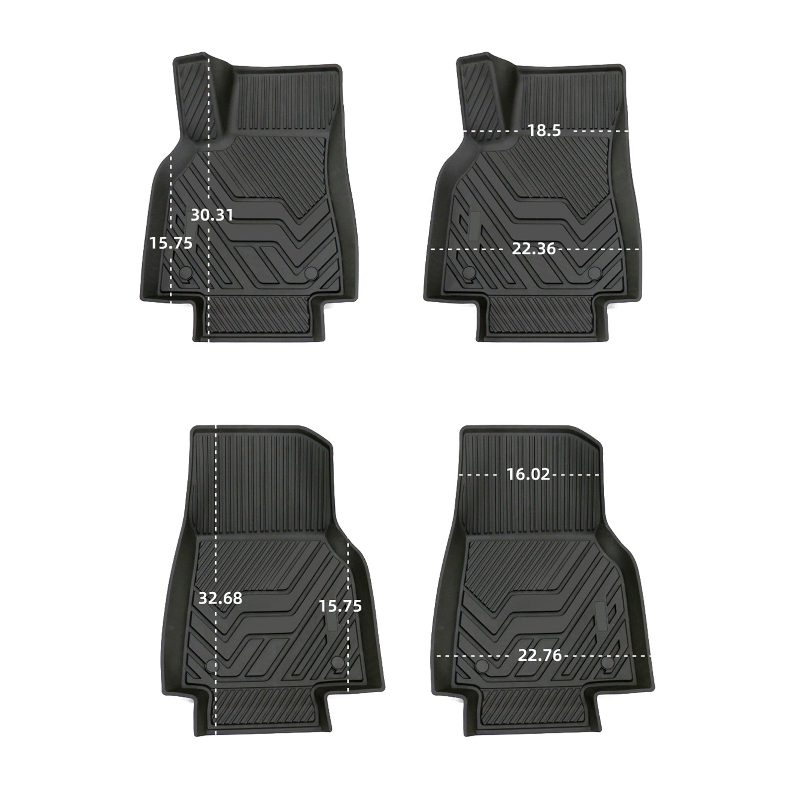 Brand New 2019-2023 Model Y TPE All-Weather Floor Mat Liners