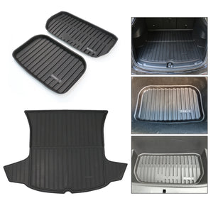 Brand New Moulding Front Rear Trunk All Weather Cargo Liner Full Mat Without Logo For 2019-2022 Model Y