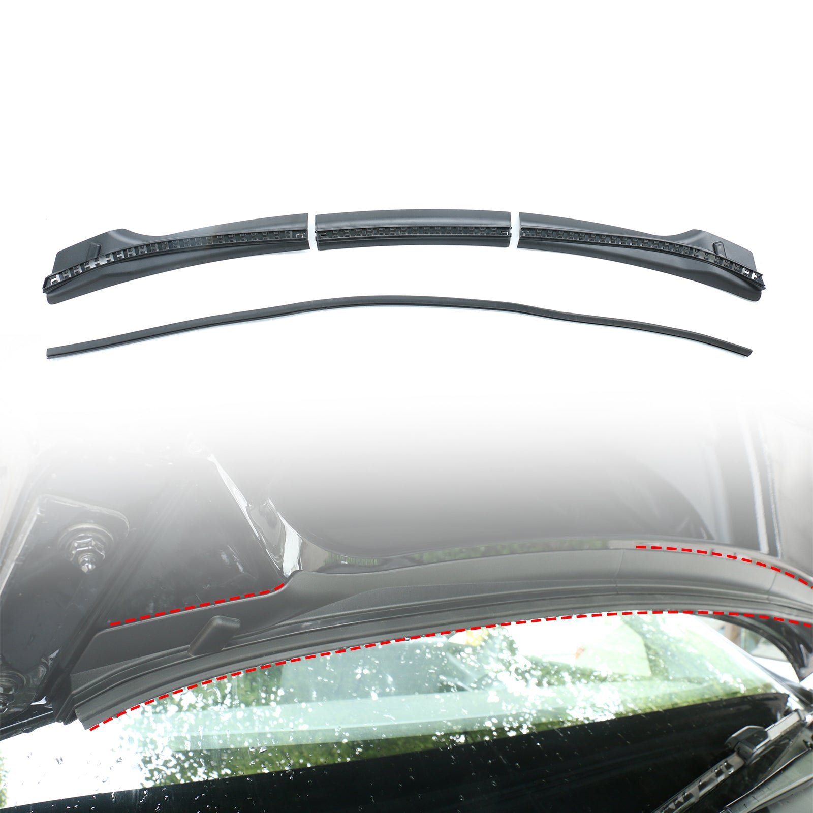 Brand New Front Hood Protector Waterproof Upgraded Deflector With 6x Clips & Rubber Seal Strip For 2019-2023 Model Y