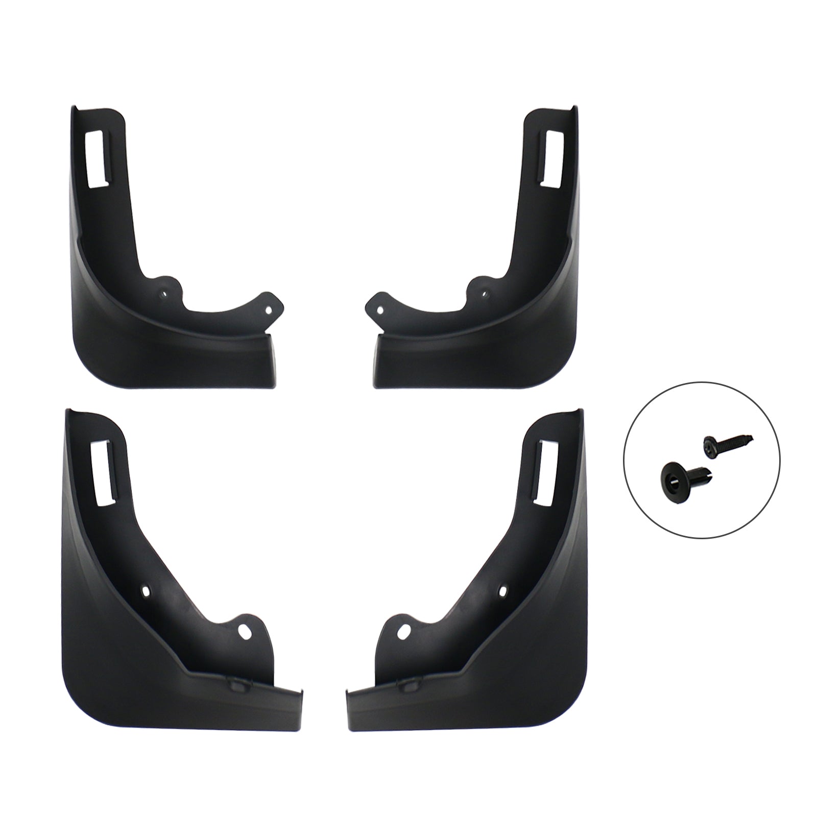 Brand New 4Pcs Mud Flaps Dustproof Splash Fenders Fits 2019-2023 Model Y