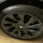 Load image into Gallery viewer, Brand New 2016-2022 Tesla Model 3 Wheel Hub Caps Wheel Covers 18&quot; With Tesla Logo
